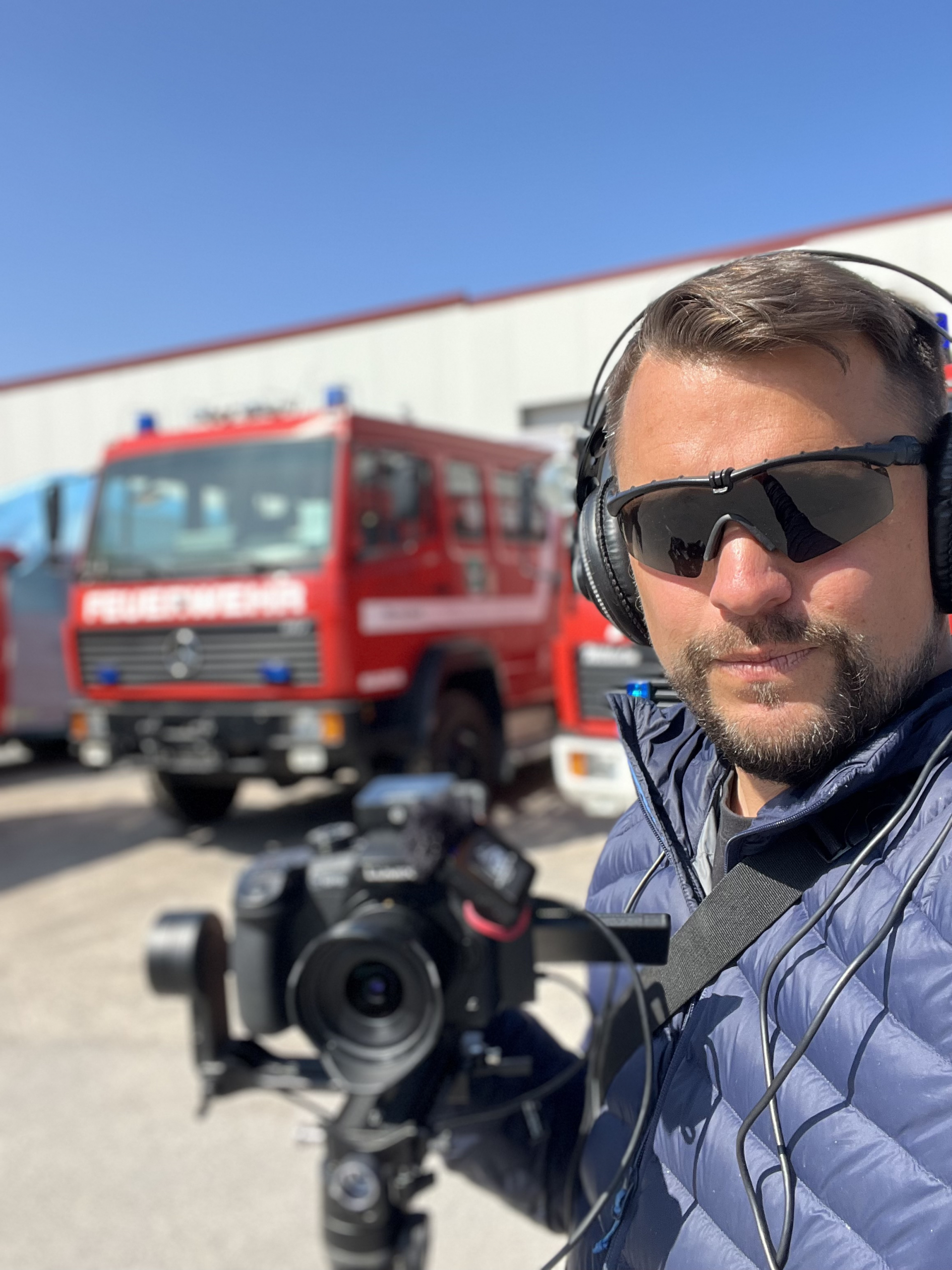 Frank Sterrmann bei Dreharbeiten – Lebenszeit Media im Einsatz